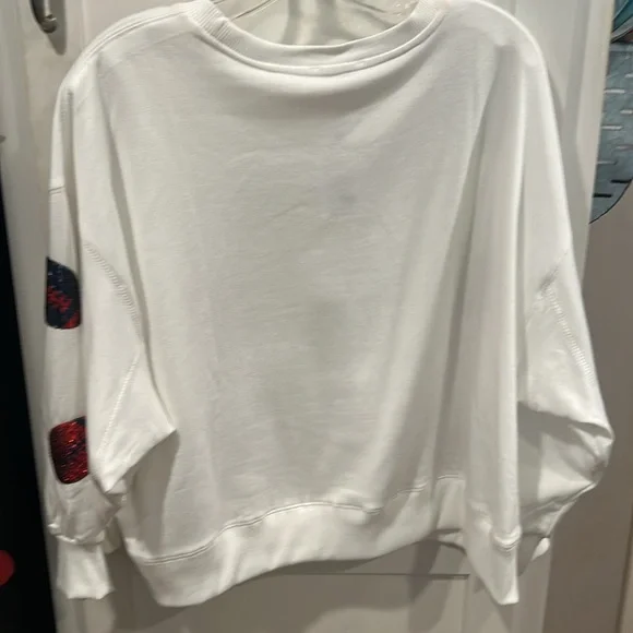 Mary Square Football Patterned Sweatshirt - Picture 6 of 6